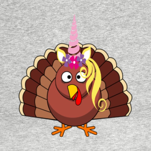 Turkey Unicorn Stickers Thanksgiving Gifts by gillys